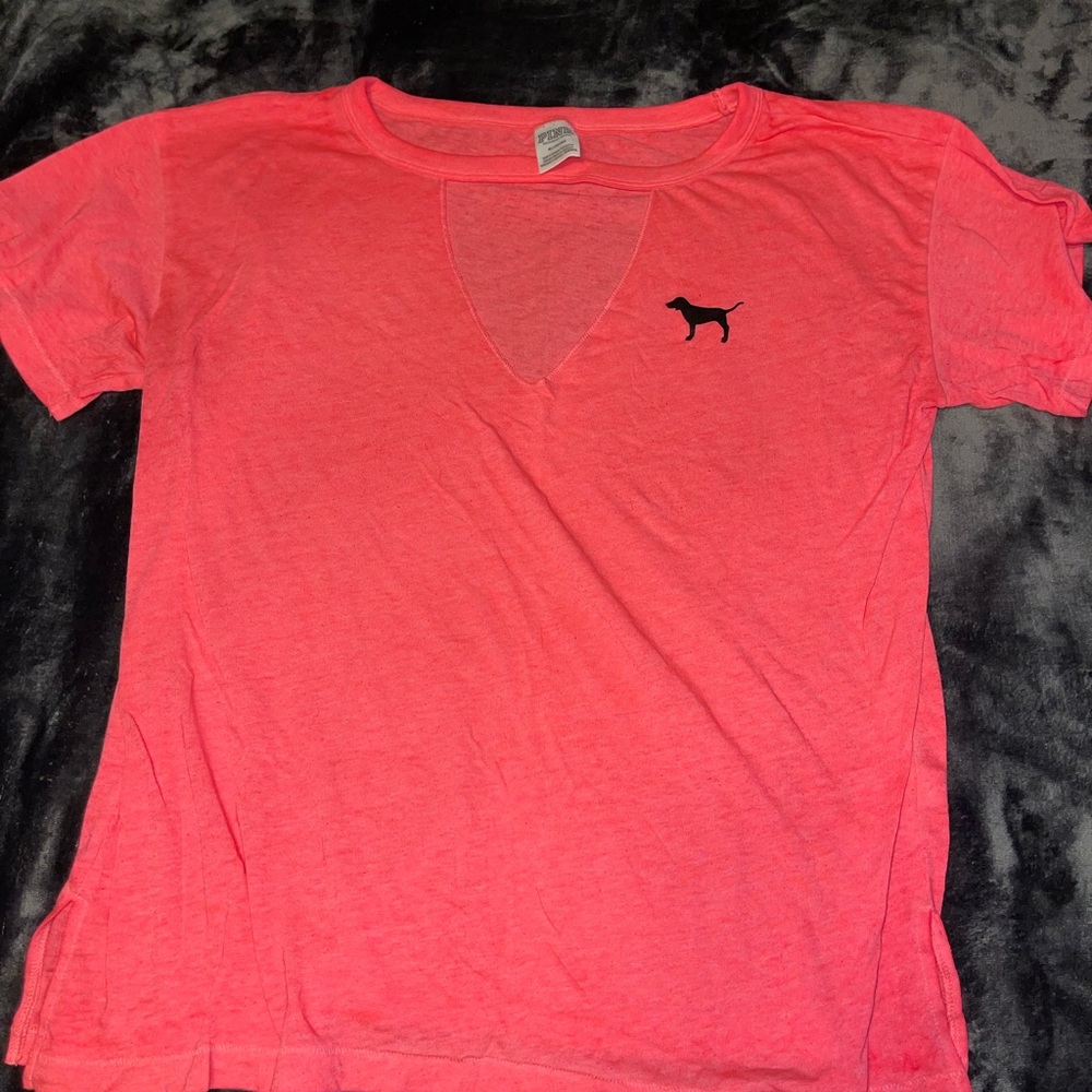 PINK v-neck shirt